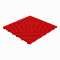 Vorzeltteppich Klickfliese mit offene Rippen Rund 18 mm rot