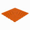 Werkstattboden Klickfliese mit offene flache Rippen orange