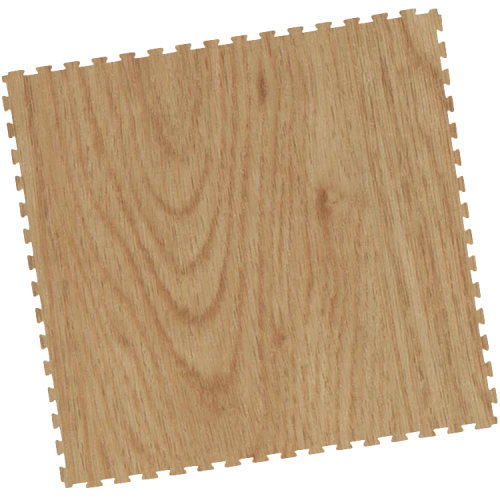 Fitnessboden PVC Klickfliese mit Holzoptik