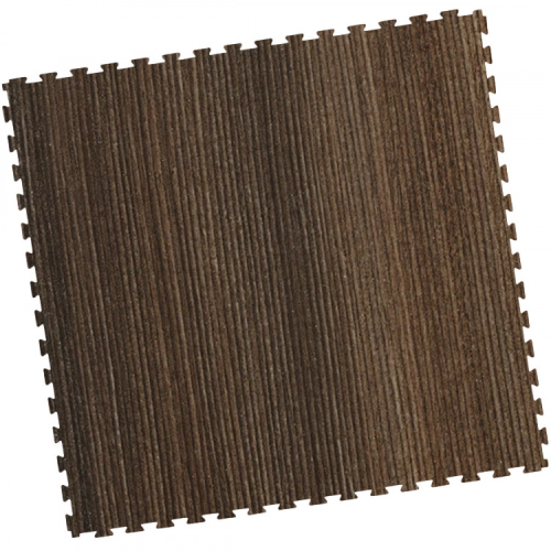 Gewerbeboden PVC Klickfliese mit Holzlook Rippe
