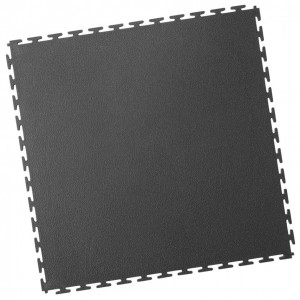 Getränkemarktboden PVC Klickfliese gekornt 7mm anthrazit