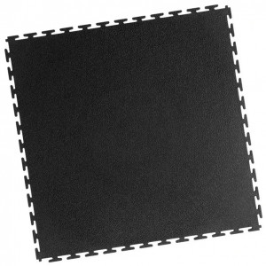 Gewerbeboden PVC Klickfliese gekornt 7mm schwarz