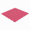 Garagenboden Klickfliese mit offene abgerundete Rippen pink