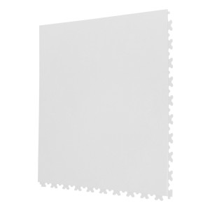 Garagenboden PVC Klickfliese 7 mm weiß